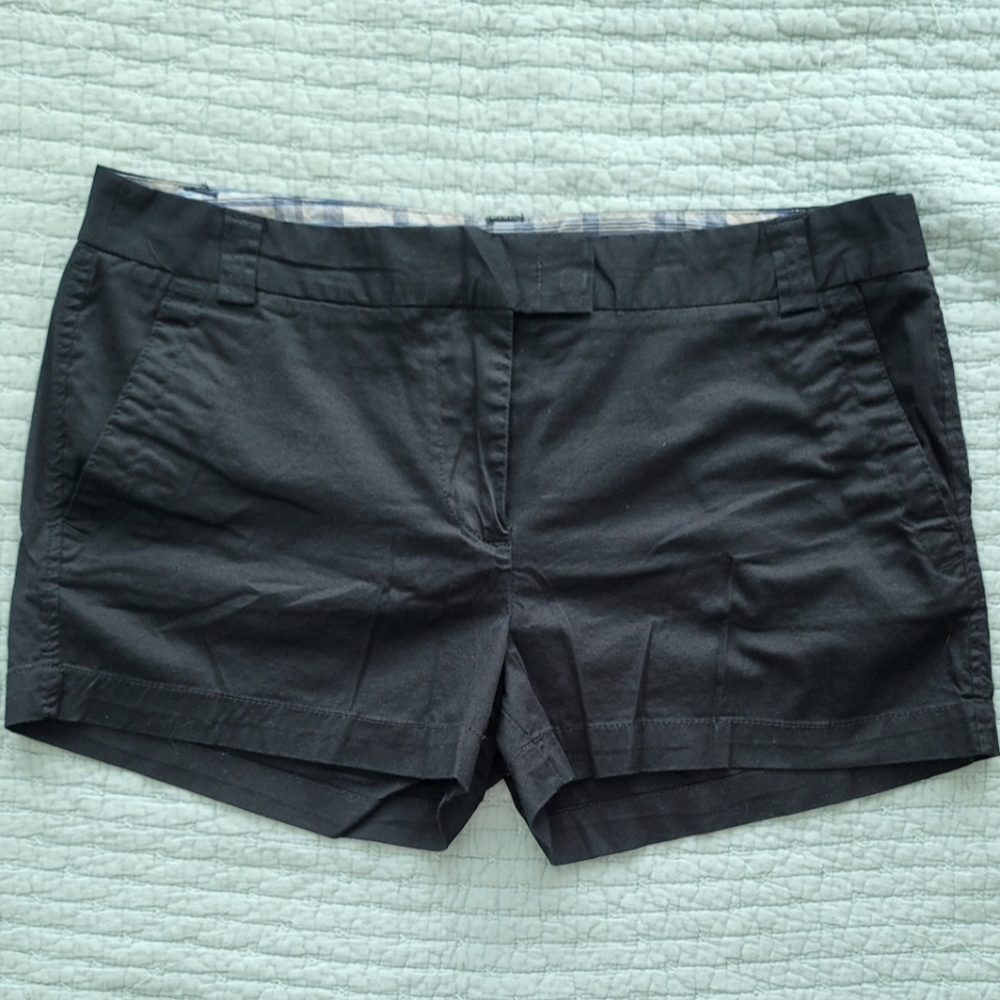 J. Crew Black Chino Shorts